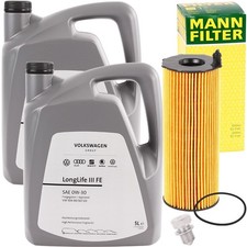 MANN ÖLFILTER + 0W30 MOTORÖL 10L VW VAG LONGLIFE 3 AUDI A4 B7 8 A6 C6 TOUAREG 7L