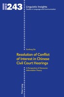 Resolution Of Conflict Of Interest In Chinese Civil Court Hearings | Yunfeng Ge