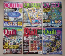 Lot of 6 QUILT magazines 2002-2006