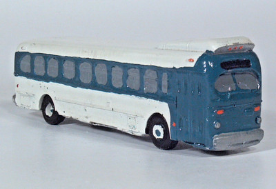 Built ACF Brill C-44 Intercity Coach Greyhound Bus 1:87HO Scale Resin Cast Model
