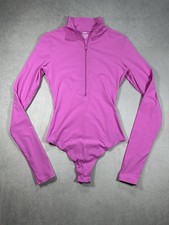 SKIMS Fits Everybody Zip Front Bodysuit Neon Orchid Pink Size Small