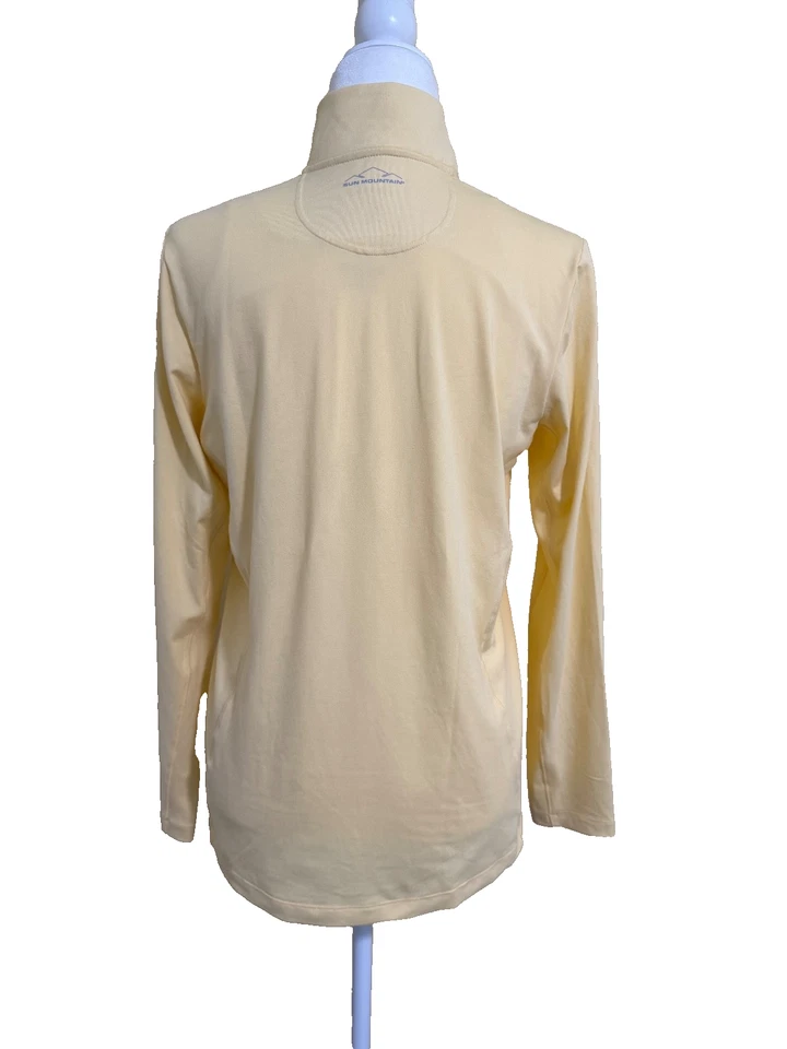 Women’s Sun Mountain Second Layer 1/4 Zip Pullover Sz S Pear - Image 2 of 3