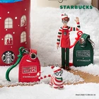 STARBUCKS Korea 2025 Where’s Wally Christmas Wally & Woof Figure Keychain Set