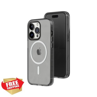 RhinoShield iPhone 14 Pro MagSafe JellyTint Transparent Case Ash Black