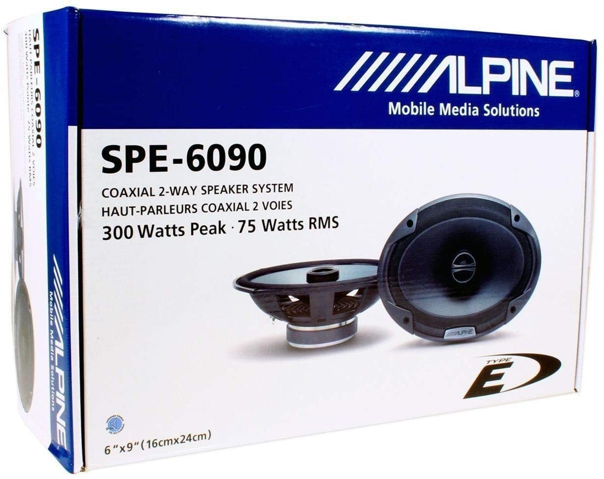2 Pair Alpine SPE-6090 6X9