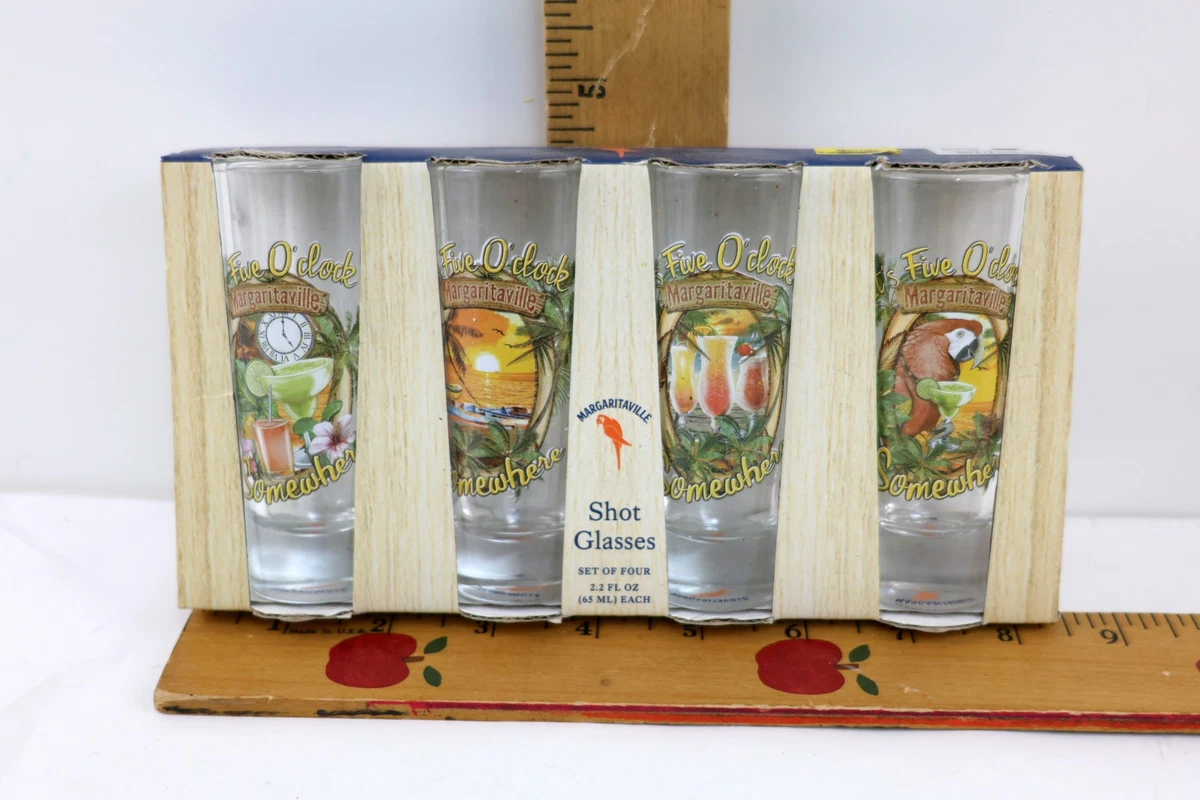 Lot De 4 Verres Collector Jimmy Buffett – Margaritaville – Rock & Pop