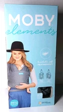 Moby Wrap Elements Baby Wrap Carrier - Asphalt