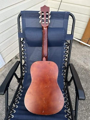 Angelica Acoustic Wood Guitar Vintage CG-112 1/2 ( Missing 3 