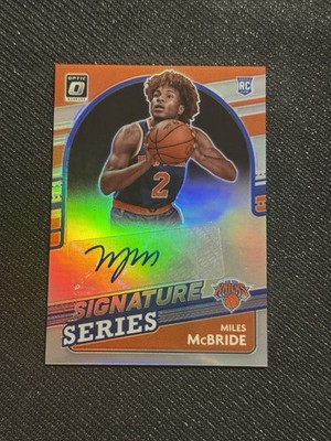 2021-22 Donruss Optic - Rookie Auto Miles McBride SS-MMB
