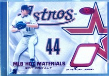 2002 Fleer Hot Prospects Roy Oswalt /50 JSY #HM-RO Astros MLB Red Hot Materials