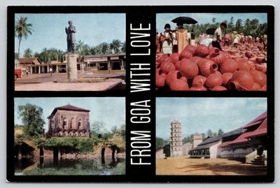 Safa Masjid Laterite Stone Masonry Water Tank Ponda Goa Postcard