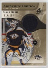 2005 SP Game Used Edition Authentic Fabrics Gold /100 Tomas Vokoun #AF-TV 12fj