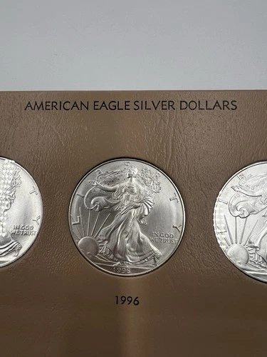 1996 $1 American Silver Eagle 1 Troy Oz Bullion US MINT IN PLASTIC CAPSULE