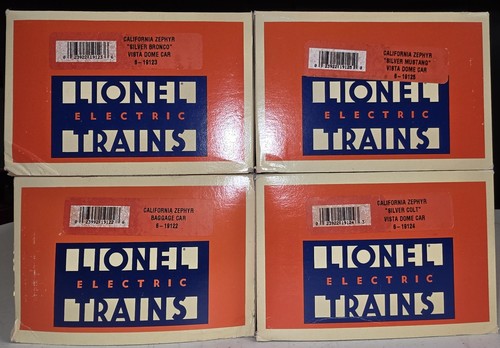 Juego de 4 vagones de pasajeros de aluminio Lionel 6-19122 a 6-19124 D&RG California Zephyr | Zustand: New