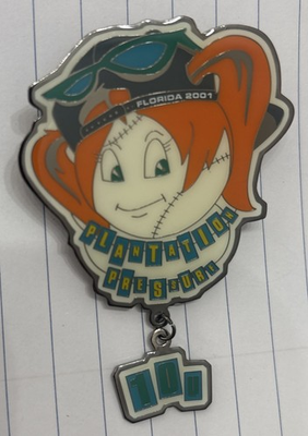 #ad Vintage Fastpitch Softball Florida Pin 2001 Plantation Pressure $6.50
