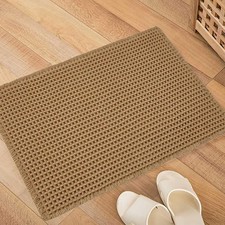 Waffle Bath Mat Extra Soft Bathroom Rugs Non Slip Washable Farmhouse Floor Bath