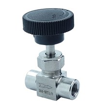 Stainless Steel 304 Instrument Gas Needle Valve 1/8 NPT Female 1000 Psi