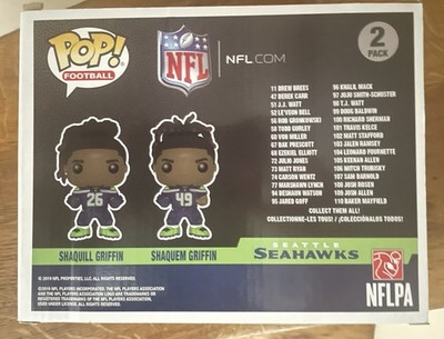 GRIFFIN BROTHERS SEATTLE SEAHAWKS FUNKO NFL POP 2ER-PACK FIGUREN   MARINEBLAU