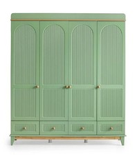 Kleiderschrank Kinderzimmer Grün Schranke Holz Kindermöbel Holz Modern Neu