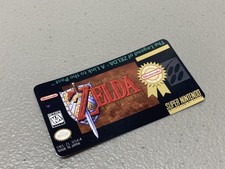 The Legend of Zelda Players Choice SNES Replacement Game Label