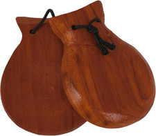 Spanish Castanets Professional Mahogany Castanets Clapper Percussion Wooden Hand