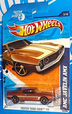 Hot Wheels 2011 Faster Than Ever Series #142 AMC Javelin AMX Copper w/ FTEs