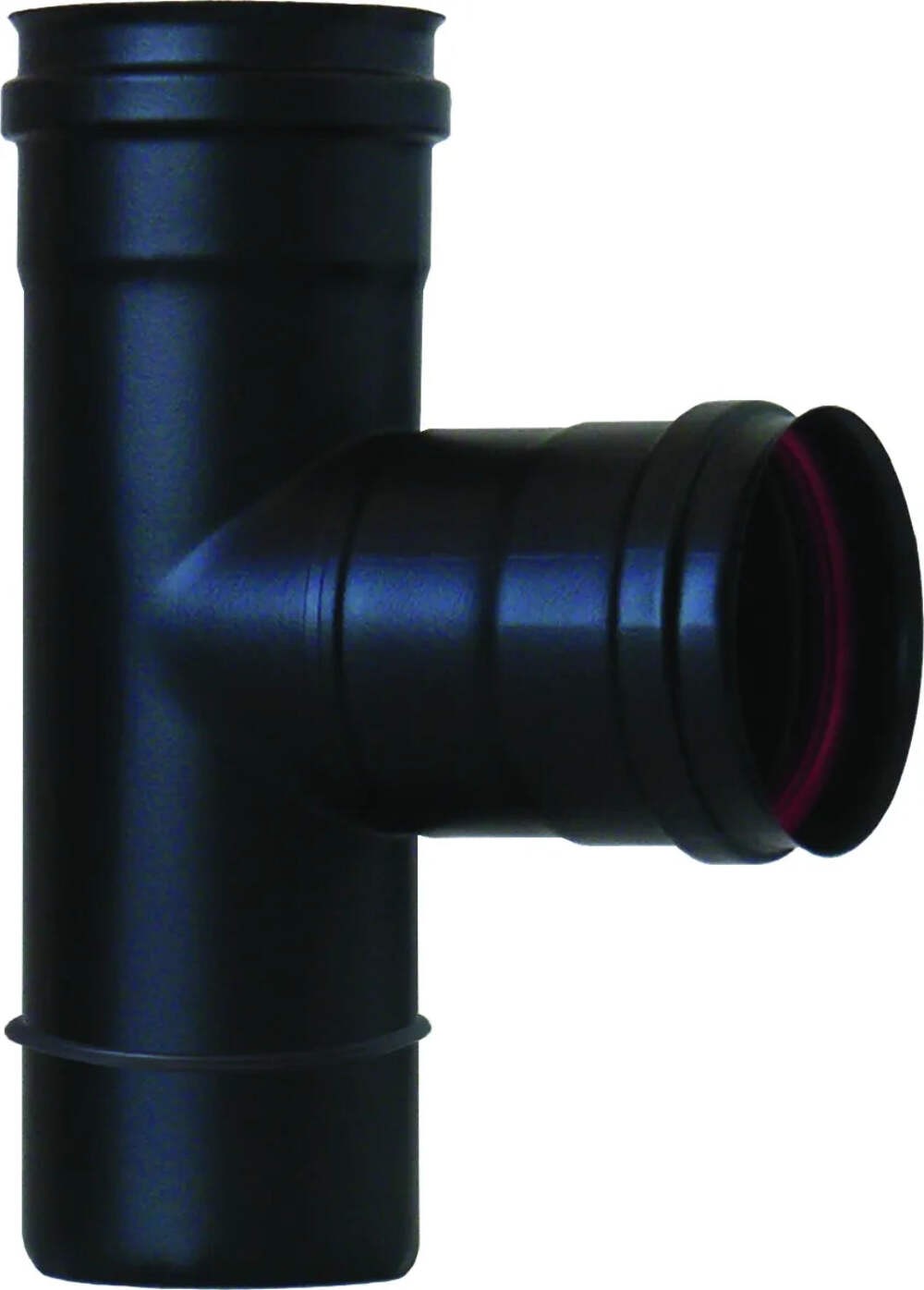 Raccordo a T Ø120 Nero Ati Inox 316L - Femmina Centrale Professionale
