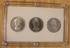 1965 Canadian Silver Dollar set. Three High Mint State Types Capital C-37