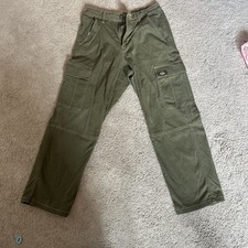 Dickies Boy's 27 Waist Green Cargo Pants