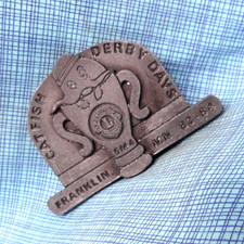 Catfish Derby Days Franklin Minnesota Belt Buckle 1st Ed Lions Club 1984 .GMP303