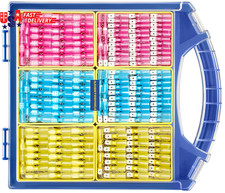 560PCS Heat Shrink Spade Connectors, AWG 22-10 Male Female Wire Spade Terminals,