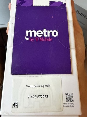 Metro by T-Mobile Samsung Galaxy A03s 32GB Black Prepaid Smartphone