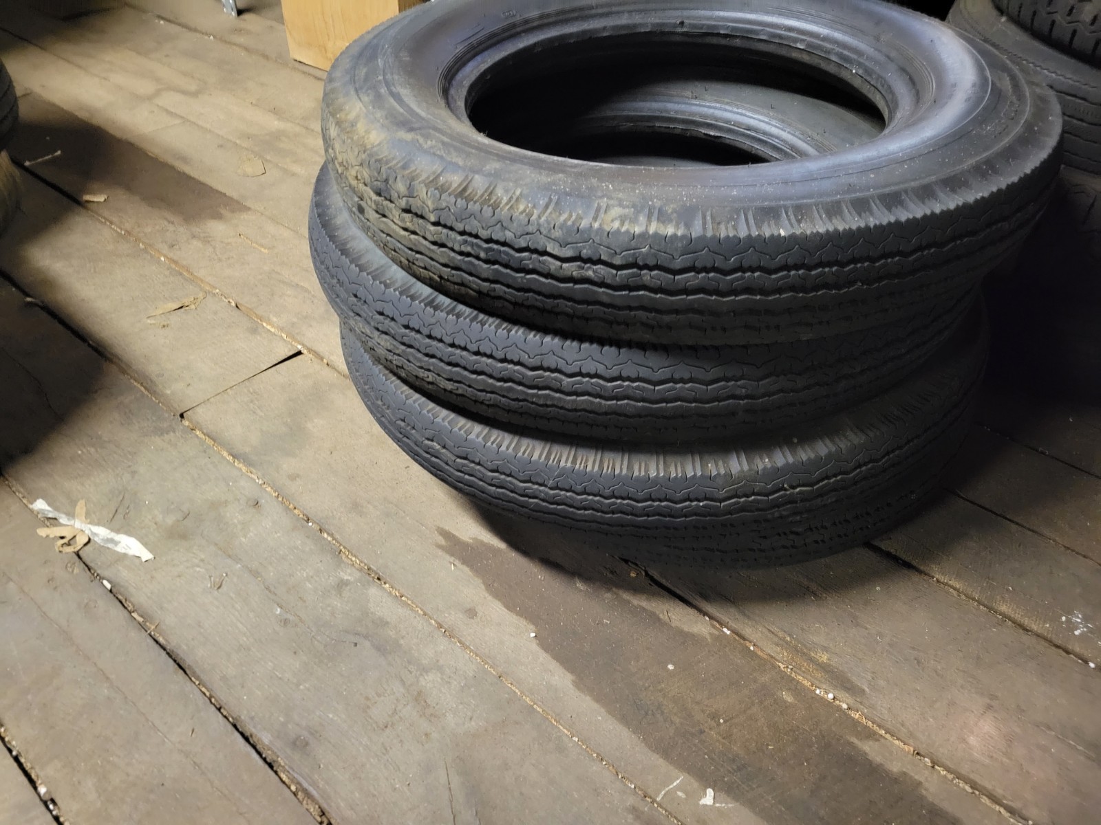 Set/4 Vintage 5.25/5.50x18 Dunlop Tires Slight Used Derby Bentley  PreWar Aston