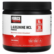 L-Arginine HCL Powder, Unflavored, 6.56 oz 186 g 