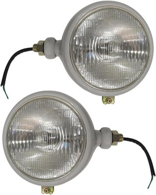 12V Pair Grey Head Light Fits for Ford Tractor 8N 2N 9N 600 800 NAA 310066F lamp