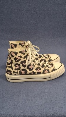 Converse Pink Women s Chuck Taylor All Star Lift Leopard Platform Size 9.5