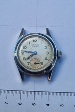 Vintage ELTIC 15 Rubis Small Seconds Watch Head Running As Is Back Cover Fault