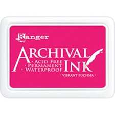 Ranger Archival Ink Pad 0 Vibrant Fuchsia Multicolor 75 Inches Functional