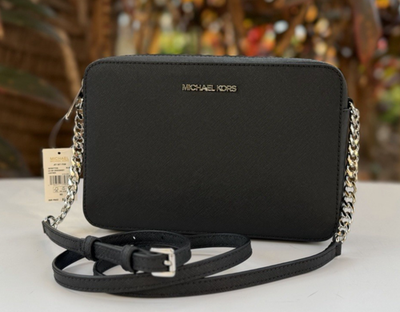 Michael Kors Jet Set Item East West Shoulder Crossbody Bag Black
