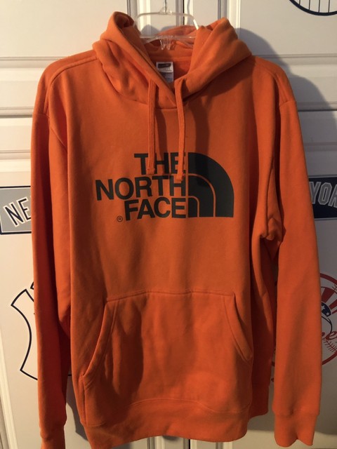 Menâs The North Face Hoodie Sweatshirt size Large - Orange | eBay