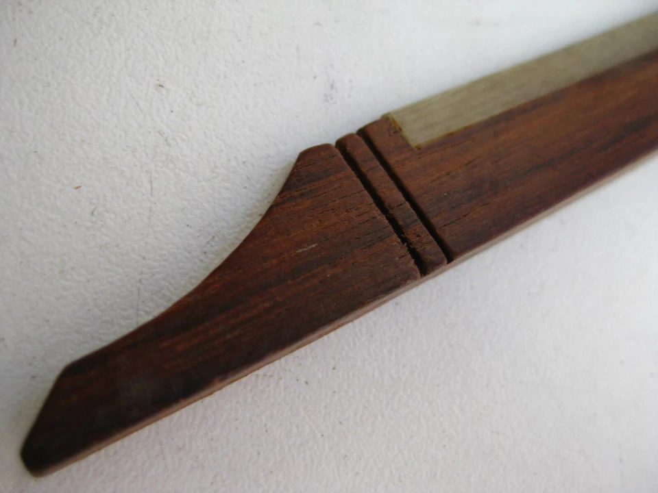 Vintage Weymann Bruno Vega Mandolin Bridge Part for Project - Image 3 of 4