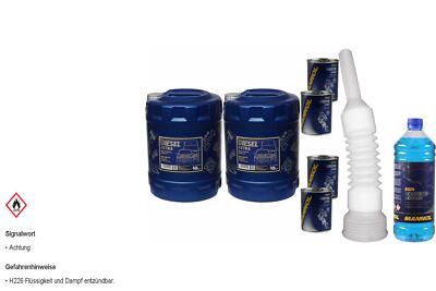 20L MANNOL Motoröl SAE 10W-40 DIESEL EXTRA inkl. Additiv Auslaufschlauch