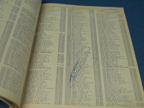 Telephone Directory City of Anchorage Alaska & Vicinity April 1962 - Picture 5 of 5