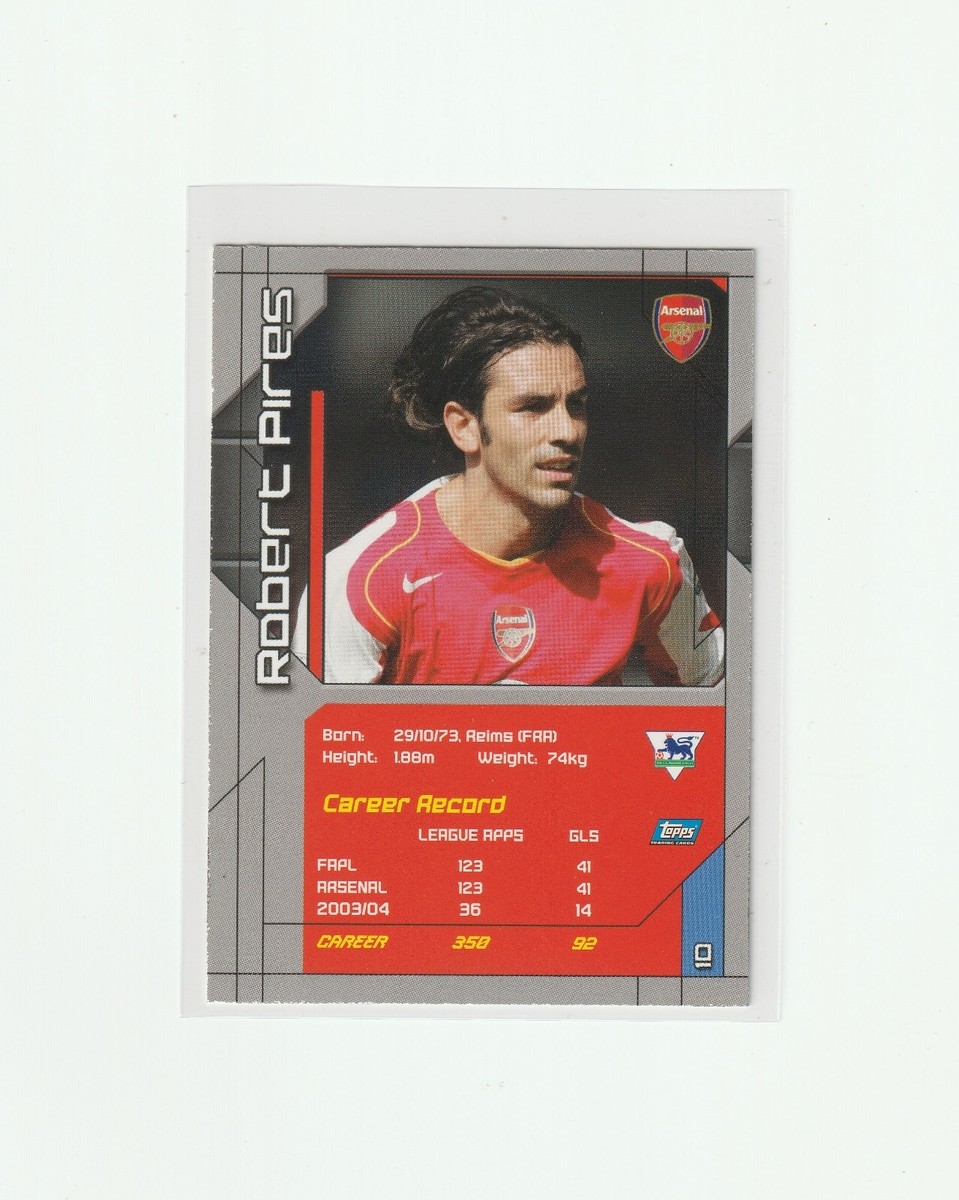 2004-05 TOPPS PREMIER STARS No.10 [ ROBERT PIRES ] ARSENAL | eBay