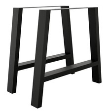 2X Tischgestell | Trapez | Tischbeine Metall | Tischkufen | Profil 8x4 cm