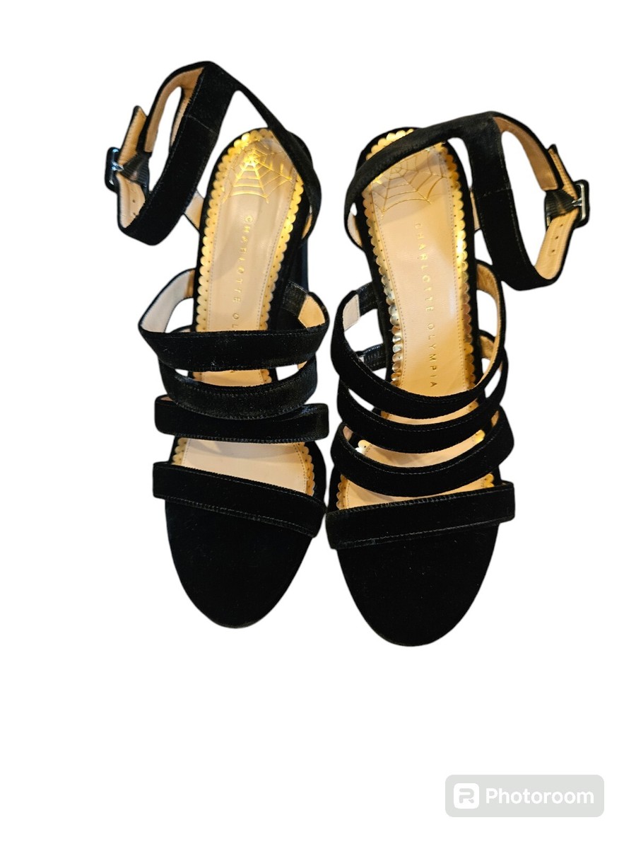 Charlotte Olympia Christie Velvet Sandals Heels Size 39.5 | eBay Charlotte Olympia Christie Velvet Sandals Heels Size 39.5 | eBay