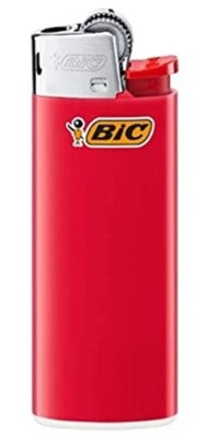 10 BIC Mini J25 Rot Reibrad Feuerzeug Kindersicherung Original