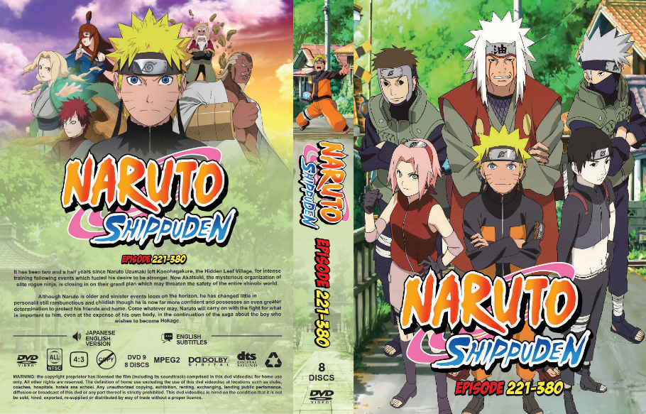 NARUTO DVD 英語版 DVD Naruto Shippuden ( Episode 1 - 500 End) - English Dubbed