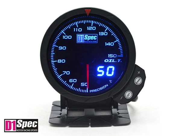 Genuino D1 Spec Distinct Racing Gauge III 60 mm Temperatura del Aceite Esfera Negra Foto 3 de 4