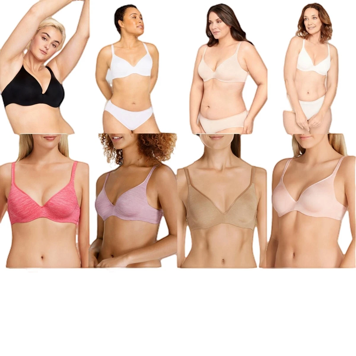 Berlei Barely There Contour Tshirt Bra White Black Nude Pink Blue